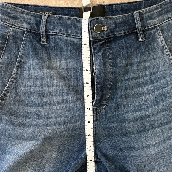 White House Black Market Denim wide leg jeans 6 - Picture 4 of 10